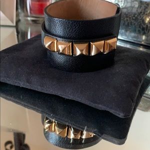 Juicy Couture Genuine Leather Black/GHW Bracelet